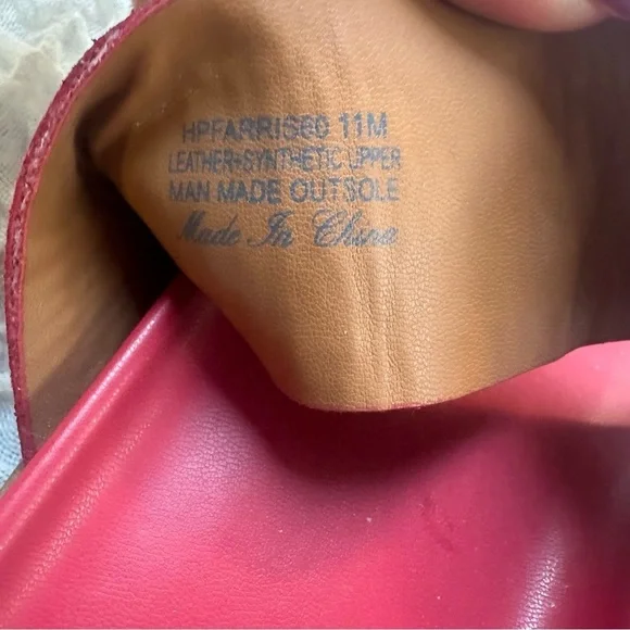 Donald J. Pliner Farris Wedge Sandal in Tomato Red Size 11 - Picture 6 of 12